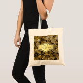 hydrangea-Monogramm-Mutter des Gold3d der Tragetasche (Vorderseite (Produkt))