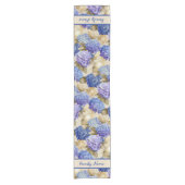 Hydrangea Muster Kurz Table Runner Kurzer Tischläufer (Vorderseite)