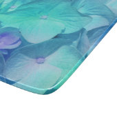 Hydrangea-Muster Schneidebrett (Ecke)