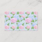 Hydrangea-Muster Visitenkarte (Rückseite)