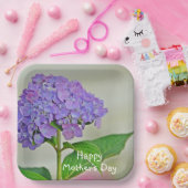 Hydrangea Muttertag Pappteller (Party)