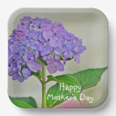 Hydrangea Muttertag Pappteller (Vorderseite)