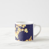 Hydrangea-Nacht und Gold Espressotasse (Rechts)
