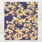 Hydrangea Night and Gold Weinetikett (Einzelnes Label)