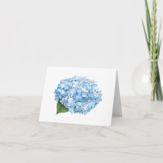 Hydrangea Note Card Dankeskarte (Vorderseite)