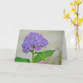 Hydrangea Note Card Karte (Gelbe Blume)