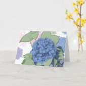 Hydrangea Note Karte (Gelbe Blume)