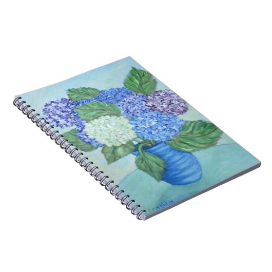 Hydrangea-Notebook Notizblock (Rechte Seite)