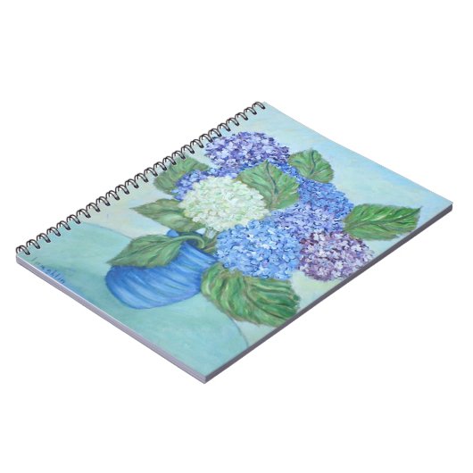 Hydrangea-Notebook Notizblock (Linke Seite)