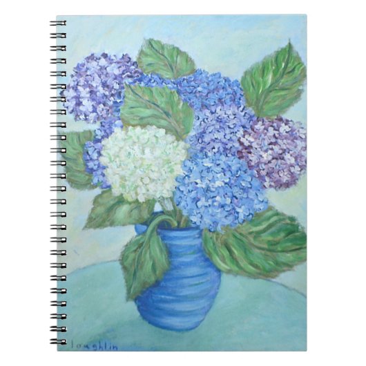 Hydrangea-Notebook Notizblock (Vorderseite)