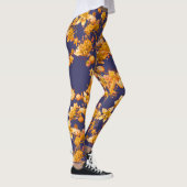 Hydrangea Orang und Navy Blue Leggings (Rechts)
