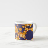 Hydrangea-Orange und Marine Espressotasse (Vorderseite Rechts)