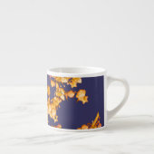 Hydrangea-Orange und Marine Espressotasse (Rechts)