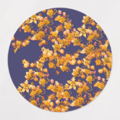 Hydrangea Orange und Marine Etiketten (Design 1)