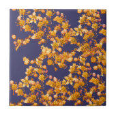 Hydrangea-Orange und Marine Fliese (Vorderseite)