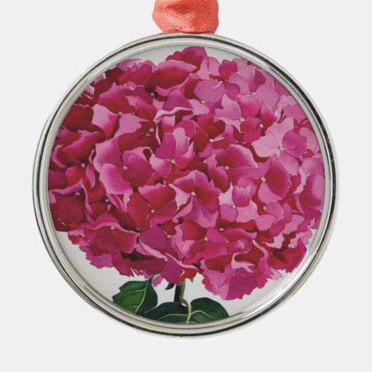 Hydrangea Ornament Aus Metall (Vorne)