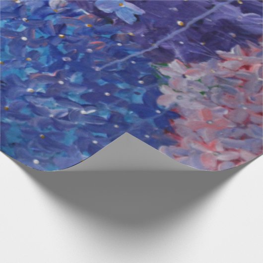 Hydrangea-Packpapier - einzigartiger Entwurf Geschenkpapier (Ecke)