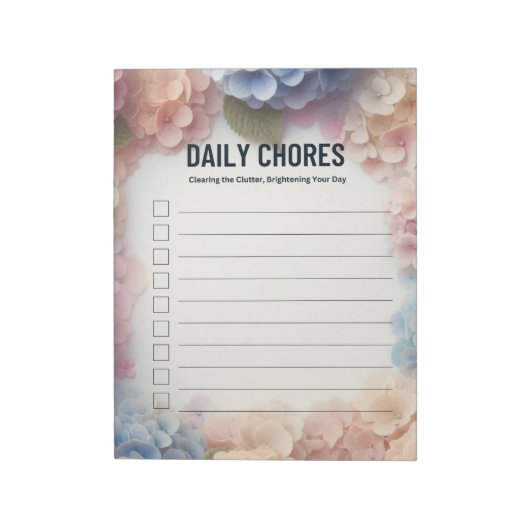 Hydrangea Pages Notizblock (Rotiert)