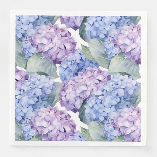 Hydrangea Paper Napkins Serviette (Vorderseite)