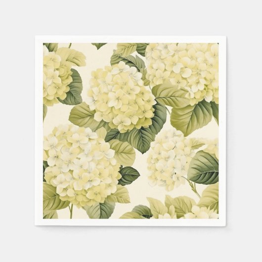 Hydrangea Paper Napkins Serviette (Vorderseite)