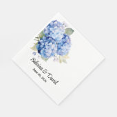 Hydrangea-Papier-Tischservietten Serviette (Ecke)