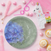 Hydrangea-Papierplatte Pappteller (Party)