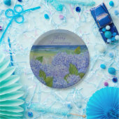 Hydrangea-Papierplatte zum glücklichen Jubiläum Pappteller (Party)