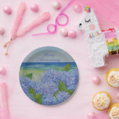 Hydrangea-Papierplatte zum glücklichen Jubiläum Pappteller (Party)