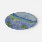 Hydrangea-Papierplatte zum glücklichen Jubiläum Pappteller (Schrägansicht)