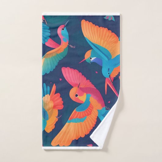 Hydrangea Pastel Personalisiertes Muster Badhandtuch Set (Handtuch)