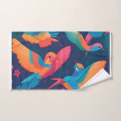 Hydrangea Pastel Personalisiertes Muster Badhandtuch Set (Handtuch)