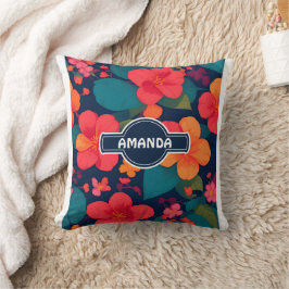 Hydrangea Pastel Personalisiertes Muster Kissen