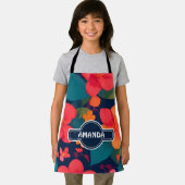 Hydrangea Pastel Personalisiertes Muster Schürze (Insitu)