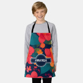Hydrangea Pastel Personalisiertes Muster Schürze (Getragen)