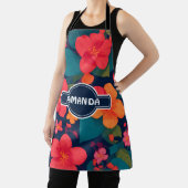 Hydrangea Pastel Personalisiertes Muster Schürze (InSitu)