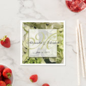 Hydrangea Personalisiert Monogram Wedding Serviette (Beispiel)
