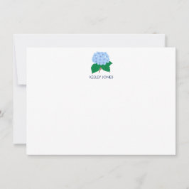 Hydrangea-Personalisierte Flachkarte Mitteilungskarte