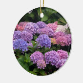 Hydrangea Photograph Keramik Ornament (Links)