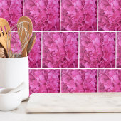 Hydrangea Pink Blume Muster Fliese