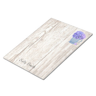 Hydrangea Pitcher Custom Large Notepad Notizblock