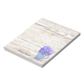 Hydrangea Pitcher Notepad Notizblock (Rotiert)