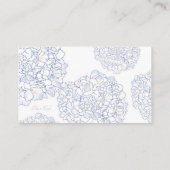 Hydrangea-Platzkarten, mittel Platzkarte (Rückseite)