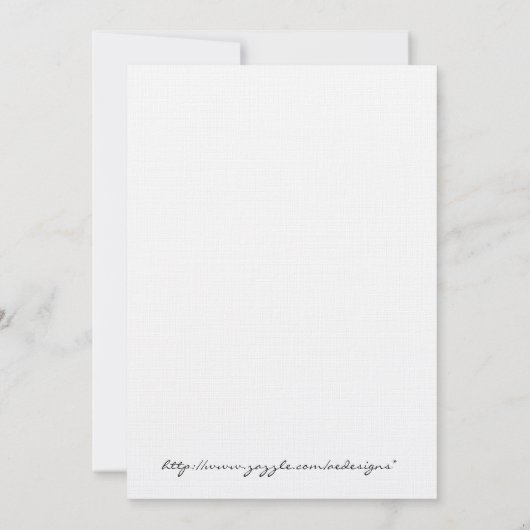 Hydrangea-Polterabend Einladung (Rückseite)