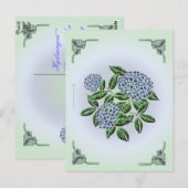 Hydrangea Postcard Postkarte (Vorne/Hinten)