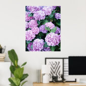Hydrangea Poster (Heimbüro)