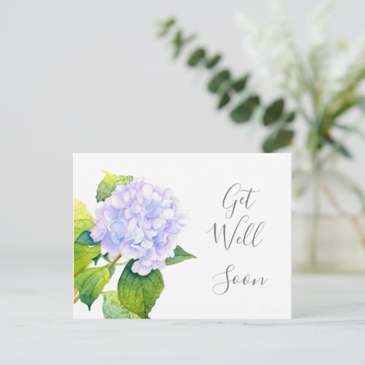 Hydrangea Postkarte (Stehend Vorderseite)