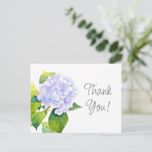 Hydrangea Postkarte (Stehend Vorderseite)