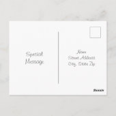 Hydrangea Postkarte (Rückseite)