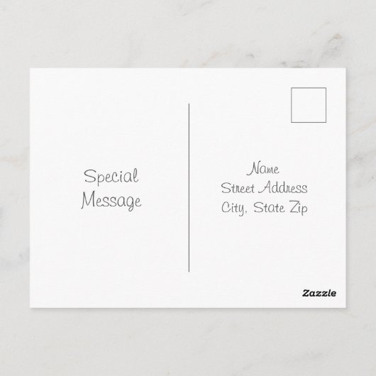 Hydrangea Postkarte (Rückseite)