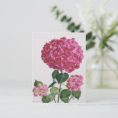 Hydrangea Postkarte (Stehend Vorderseite)